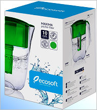 Box carafe filtrante MAXIMA verte