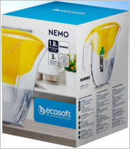 Box pichet-filtrant Ecosoft NEMO jaune