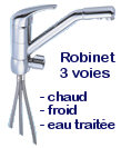 DYNAVIVE - Robinet type "3 voies" pour eau osmosée