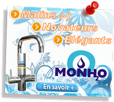 DYNAVIVE - Robinets Filtrants MONH2O > À découvrir en Boutique