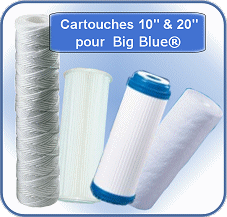 DYNAVIVE - Cartouches 10" et 20" pour portes-filtres Big Blue®