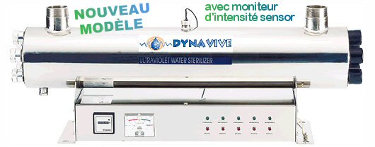 DYNAVIVE - Stérilisateur UV 195 Watts (60GPM) avec Capteur SENSOR