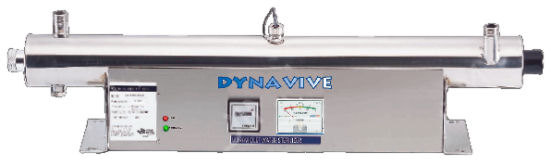 DYNAVIVE - Stérilisateur UV 40 Watts (12GPM) avec Capteur SENSOR - Horizontal