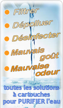 Toute la gamme FILTRATION et PURIFICATION de l'eau proposée par Dynavive