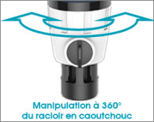 Filtre autonettoyant CANATURE CPF-8E - Manipulation du racloir
