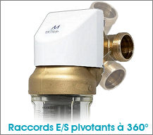 Filtre autonettoyant METALife EASY-A - raccords E/S pivotants 360