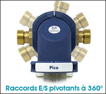 Filtre autonettoyant METALife PICO - raccords pivotants 360