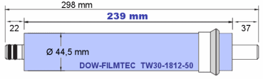 Cotes membrane DOW-Filmtec 50GPD