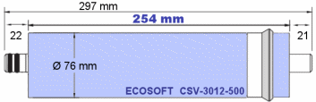 Cotes membrane Ecosoft 500GPD