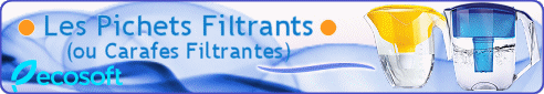 DYNAVIVE - Les Pichets-filtrants ou Carafes-filtrantes de la marque ECOSOFT