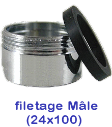 Voir dtails> Bague CHROME de montage sur Robinet (24x100-Mle)