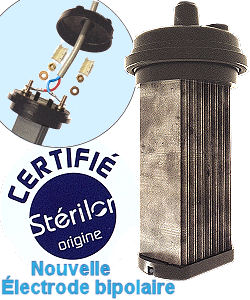 Voir dtails>  lectrode bipolaire Titane trait -120m3 (13 plaques) (Strilor-EVO)