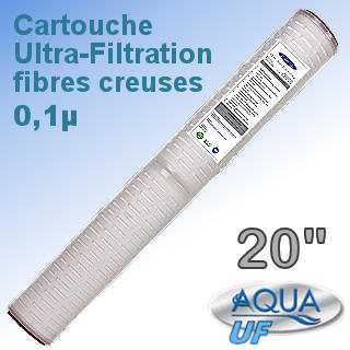 Voir dtails>  Cartouche 20'' Ultra-Filtration Fibres creuses (0,1 micron)