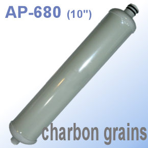 Voir dtails>  Cartouche  Charbon actif vgtal en Grains (CAG) - AP