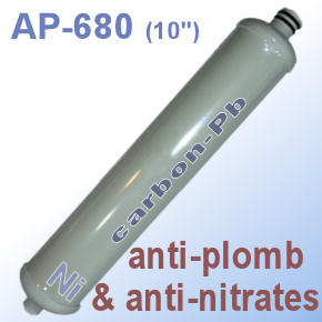 Voir dtails>  Cartouche  Charbon ANTI-PLOMB & Rsine ANTI-NITRATES - AP