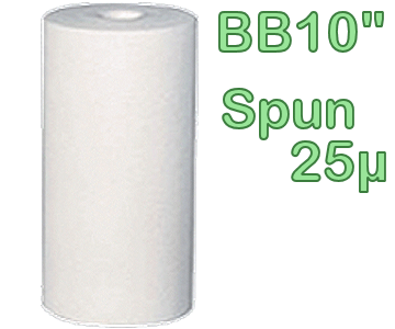 Voir dtails>  Cartouche Filtrante Spun 25 microns - Big Blue 10''