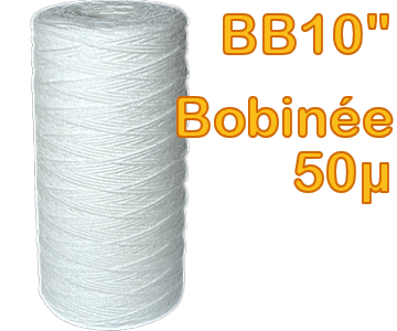 Voir dtails>  Cartouche  Sdiments Bobine 50 microns - Big Blue 10''