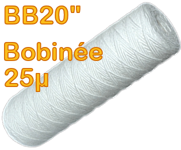Voir dtails>  Cartouche  Sdiments Bobine 25 microns - Big Blue 20''