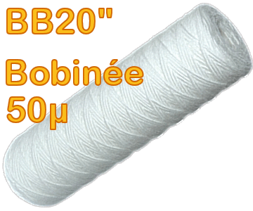 Voir dtails>  Cartouche  Sdiments Bobine 50 microns - Big Blue 20''