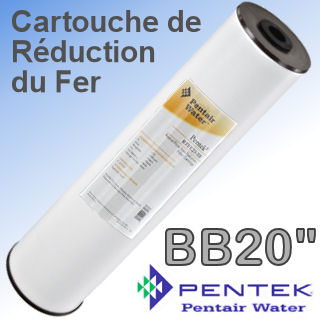 Voir dtails> Cartouche PENTEK de rduction du Fer (dferrisation) - Big Blue 20''
