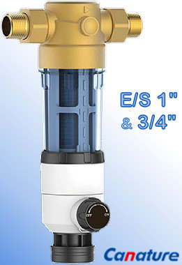 Voir dtails>  Filtre autonettoyant CANATURE CPF-4E 40 microns - 4 m3/h