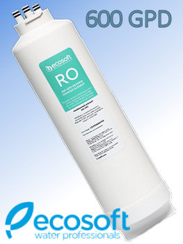 Voir dtails>  Membrane encapsule Ecosoft 600GPD (2280 L/j) pour Osmoseur CROSS90