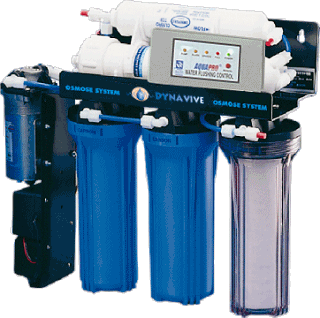 Voir dtails>  Osmoseur Booster & Rinage Membrane -5 niveaux-190 L/j (50GPD)