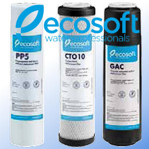 Voir dtails>  Pack Cartouches filtrantes Osmoseurs Ecosoft RObust-1000-MINI & 1500