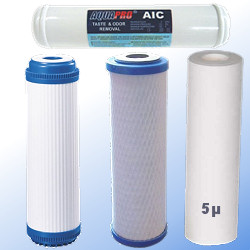 Voir dtails>  Pack Cartouches filtrantes 10'' Osmoseur 5 NIVEAUX