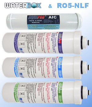 Voir dtails>  Pack Cartouches filtrantes Osmoseurs WATERBOX et RO5-NLF