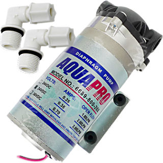 Voir dtails>  Pompe booster Aquapro pour osmoseurs 50  100GPD - 24 Volts