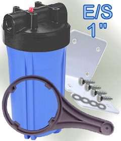 Voir dtails>  Porte-filtre BIG BLUE 10 pouces (E/S 1'') complet
