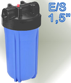 Voir dtails>  Porte-filtre BIG BLUE 10 pouces (E/S 1,5'') sans accessoires