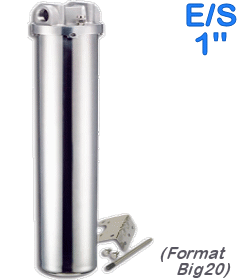 Voir dtails>  Porte-filtre JUMBO-INOX compatible Big Blue 20'' complet (E/S 1'')