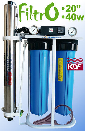 Voir dtails>  Combin FILTRO-20'' avec KDF - Big Duo & UV-40Watts jumels (2,72m3/h maxi)