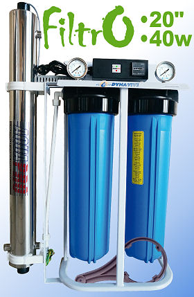 Voir dtails>  Combin FILTRO-20'' - Big Duo & UV-40Watts jumels (2,72m3/h maxi)