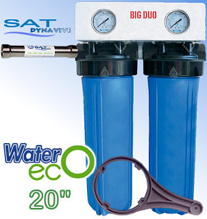 Voir dtails>  Combin WATER'ecO 20'' - Big Duo et Anti-Calcaire cologique SAT