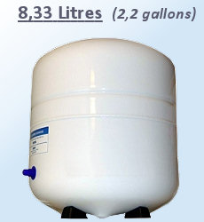 Voir dtails>  Rservoir pressuris Eau Osmose - 8,3L (acier)