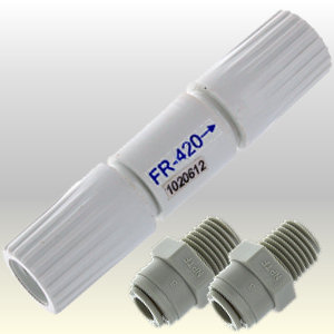 Voir dtails>  Restricteur Dbit-rejet (420ml) avec raccords - Osmoseur 50GPD