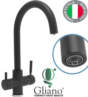 Voir dtails>  Robinet mitigeur 3 voies GLIANO-301 - NOIR