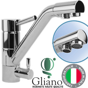 Voir dtails>  Robinet mitigeur 3 voies GLIANO-307 - CHROME