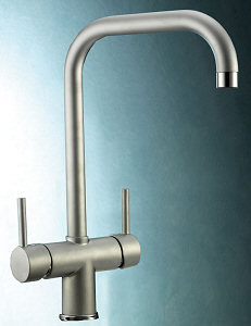Voir dtails>  Robinet mitigeur 3 voies NEWLINE -CHROME-MAT -Long col