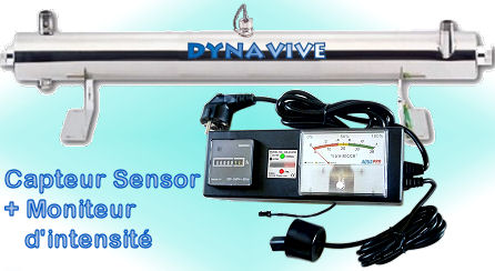 Voir dtails> Strilisateur UV Aquapro 40 WATTS (2,72 m3/h) avec Compteur d'heures & Moniteur dports