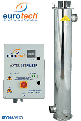 Voir dtails>  Strilisateur UV 225 Watts professionnel (14 m3/h) - EuroTech 100% lectronique