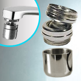 Voir dtails> Tte de robinet orientable 360 (24x100-Mle)
