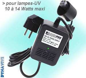 Ballast Aquapro d'alimentation Lampes-UV 10  14 Watts