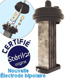 lectrode bipolaire Titane trait -60m3 (7 plaques) (Strilor-EVO)