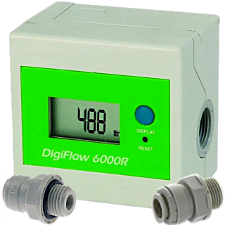 Compteur digital volumtrique Aquapro DigiFlow DF6000 pour Purificateurs ou Osmoseurs