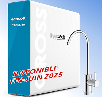Voir> Osmoseur Ecosoft CROSS60 Booster -4 niveaux-1514 L/j (400GPD) -DBIT DIRECT