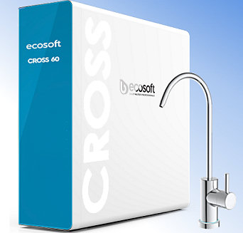 Voir> Osmoseur Ecosoft CROSS60 Booster -4 niveaux-1514 L/j (400GPD) -DBIT DIRECT